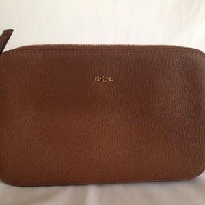 Ralph Lauren Small Double-Zip Crossbody W/Adjustable Strap